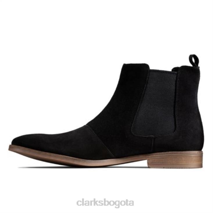 Clarks 0DX8L4360 top clarks stanford de ante negro hombres ante negro
