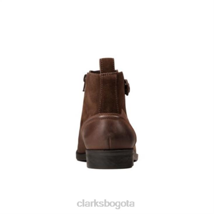 Clarks 0DX8L4362 clarks brocton zip cuero marrón hombres cuero marrón