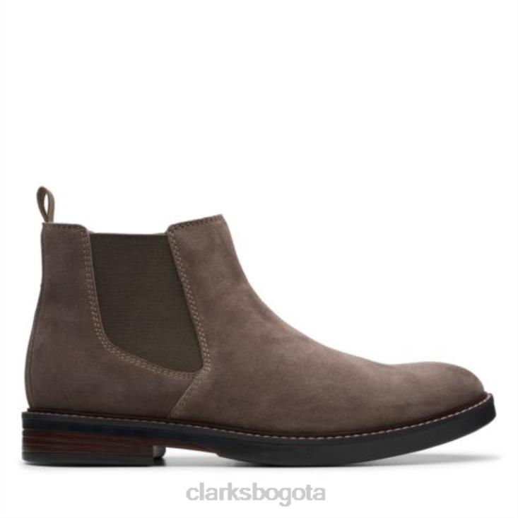Clarks 0DX8L4364 clarks paulson up de ante color topo hombres gamuza color topo