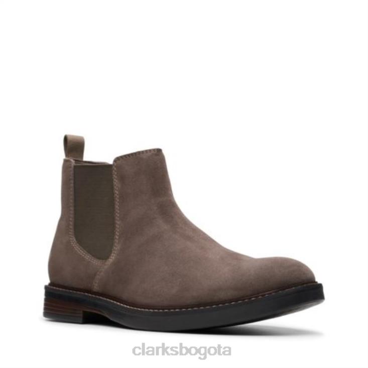 Clarks 0DX8L4364 clarks paulson up de ante color topo hombres gamuza color topo