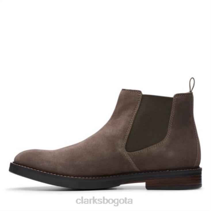 Clarks 0DX8L4364 clarks paulson up de ante color topo hombres gamuza color topo