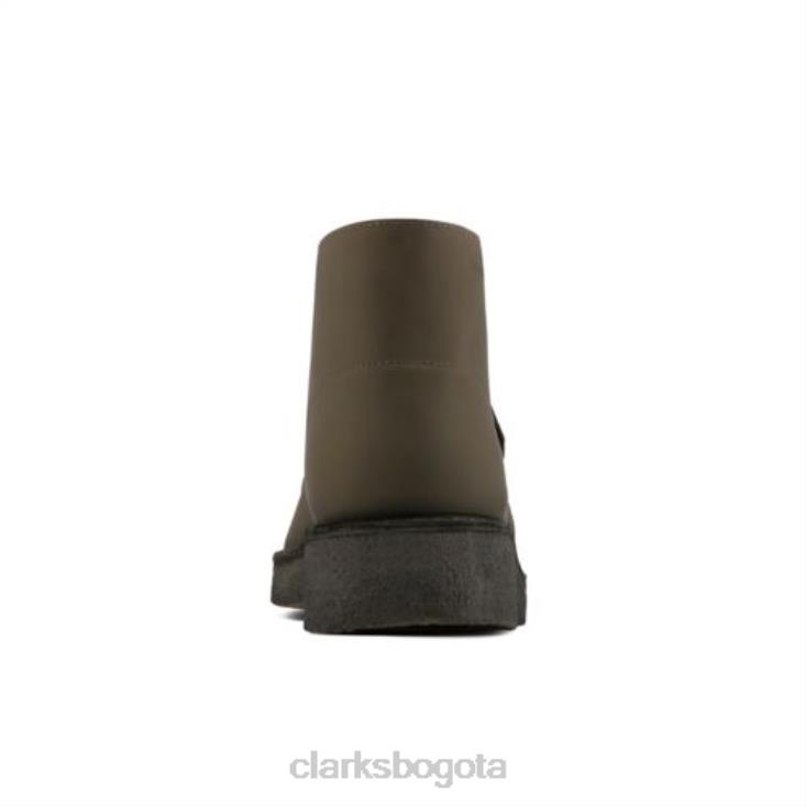 Clarks 0DX8L4366 bota desierto221 clarks de cuero verde oliva hombres cuero oliva