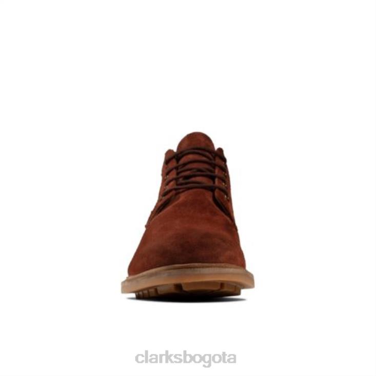 Clarks 0DX8L4367 foxwell mid clarks ante británico bronceado hombres gamuza bronceada británica