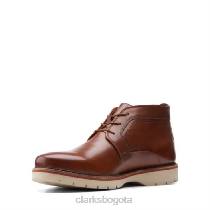 Clarks 0DX8L4368 clarks bayhill mid cuero tostado oscuro hombres cuero bronceado oscuro