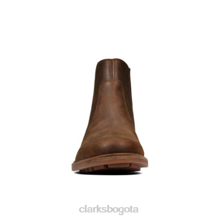 Clarks 0DX8L4372 clarks foxwell de cuero y cera de abejas hombres cuero de cera de abejas