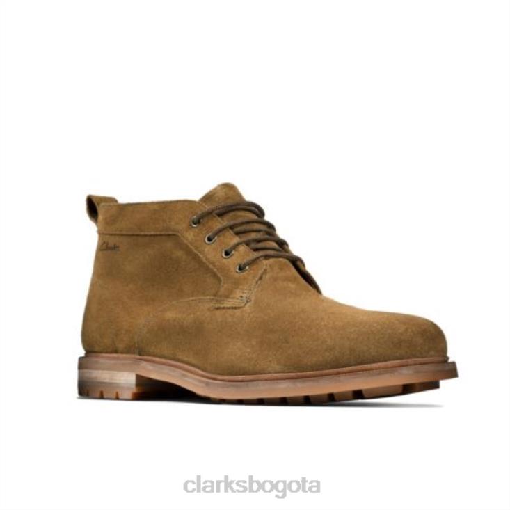 Clarks 0DX8L4375 foxwell mid clarks gamuza arena oscura hombres gamuza arena oscura
