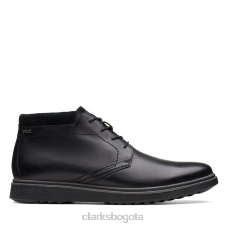 Clarks 0DX8L4379 clarks un geo mid gtx cuero negro hombres cuero negro