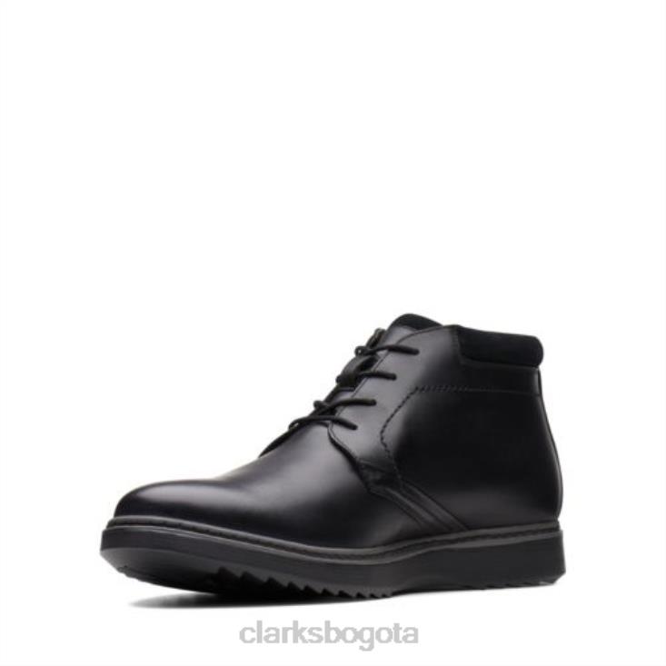Clarks 0DX8L4379 clarks un geo mid gtx cuero negro hombres cuero negro