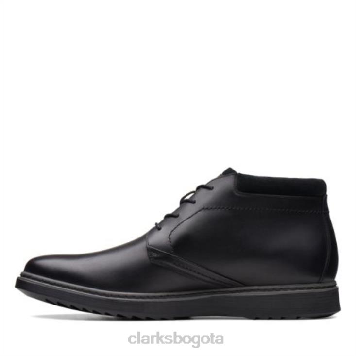 Clarks 0DX8L4379 clarks un geo mid gtx cuero negro hombres cuero negro