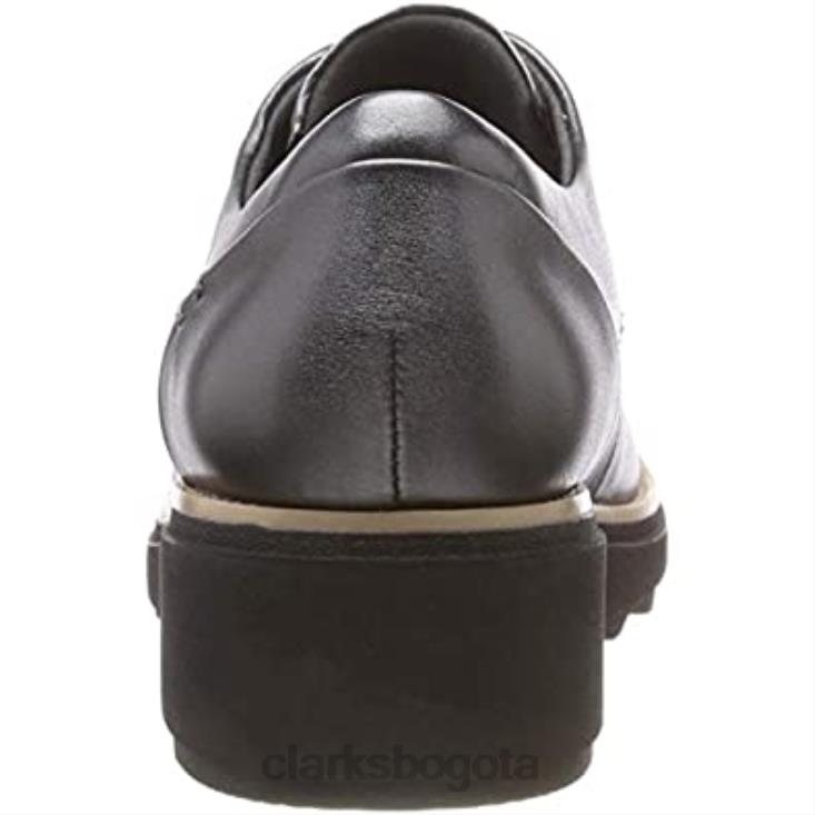 Clarks 0DX8L438 derbys sharon noel mujer plata gun metal lea clarks mujer lea de metal plateado