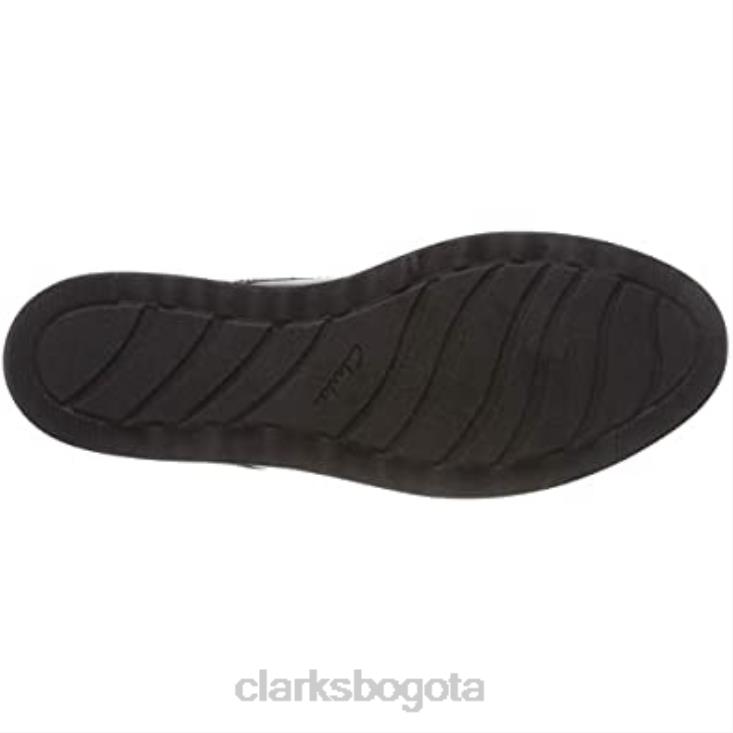 Clarks 0DX8L438 derbys sharon noel mujer plata gun metal lea clarks mujer lea de metal plateado