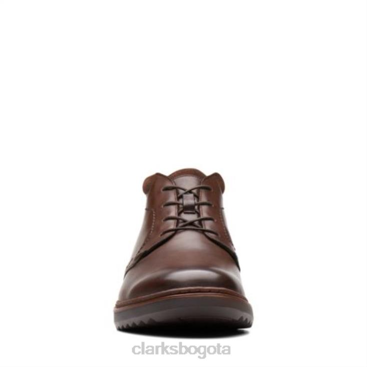 Clarks 0DX8L4385 clarks cuero marrón un geo mid gtx hombres cuero marrón