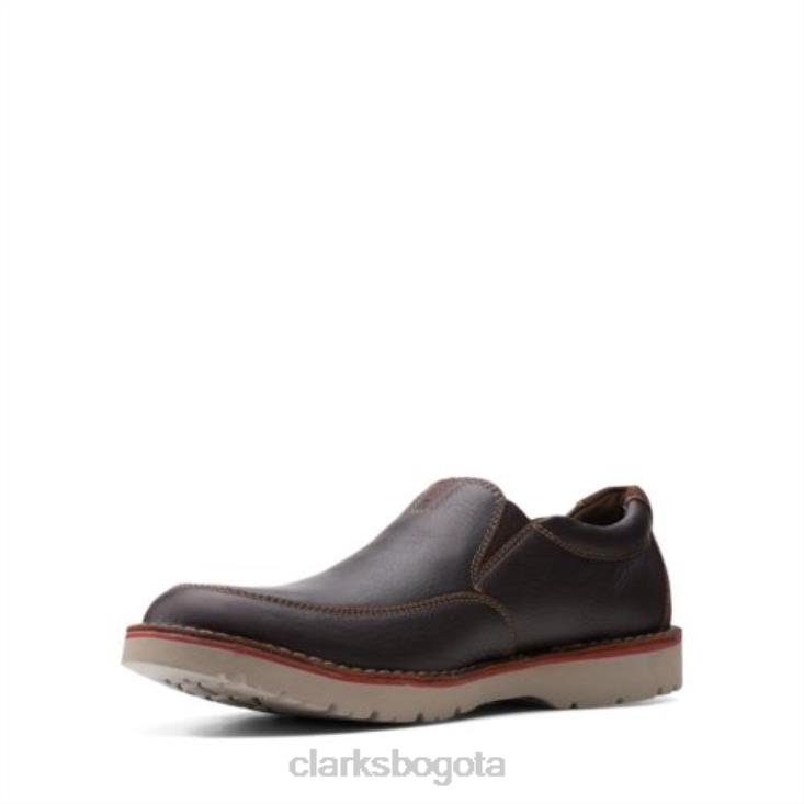 Clarks 0DX8L4389 vargo step clarks cuero marrón hombres cuero marrón