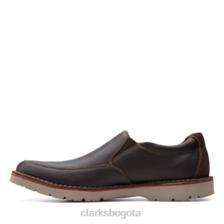Clarks 0DX8L4389 vargo step clarks cuero marrón hombres cuero marrón
