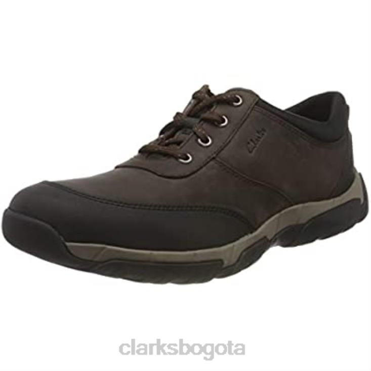 Clarks 0DX8L439 zapato de senderismo clarks grove edge ii para hombre cuero marrón hombres cuero marrón