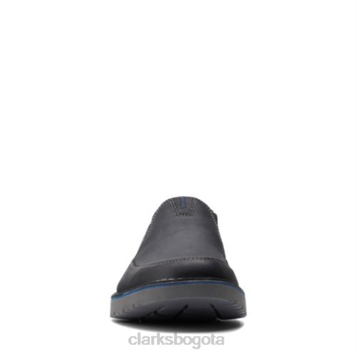 Clarks 0DX8L4390 clarks vargo step cuero negro hombres cuero negro