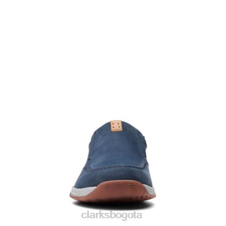 Clarks 0DX8L4391 langton step clarks nobuk azul marino hombres nubuck azul marino