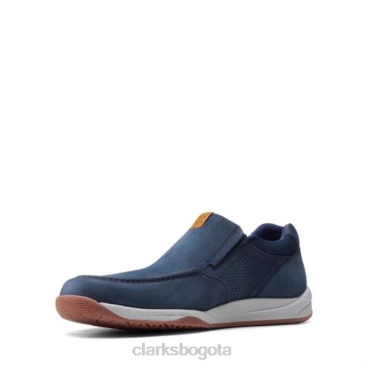 Clarks 0DX8L4391 langton step clarks nobuk azul marino hombres nubuck azul marino