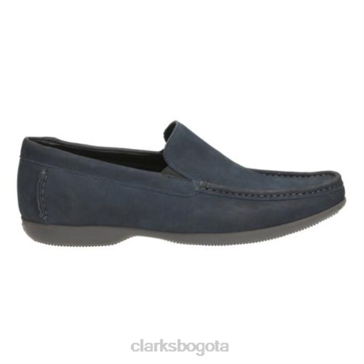 Clarks 0DX8L4396 denim cuero fino sol clarks hombres cuero de mezclilla