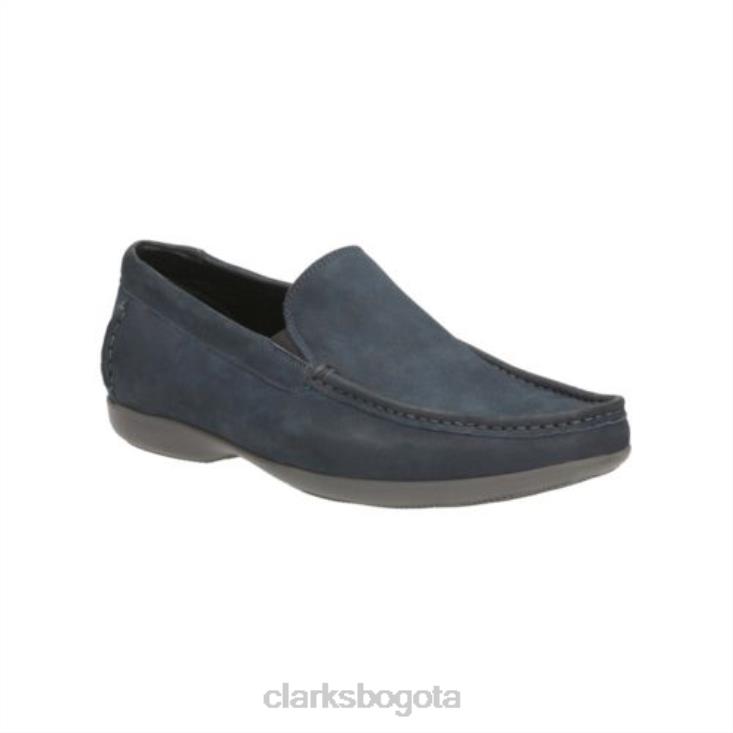 Clarks 0DX8L4396 denim cuero fino sol clarks hombres cuero de mezclilla