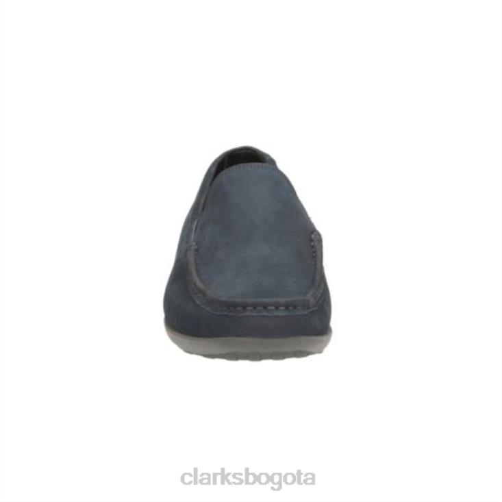 Clarks 0DX8L4396 denim cuero fino sol clarks hombres cuero de mezclilla