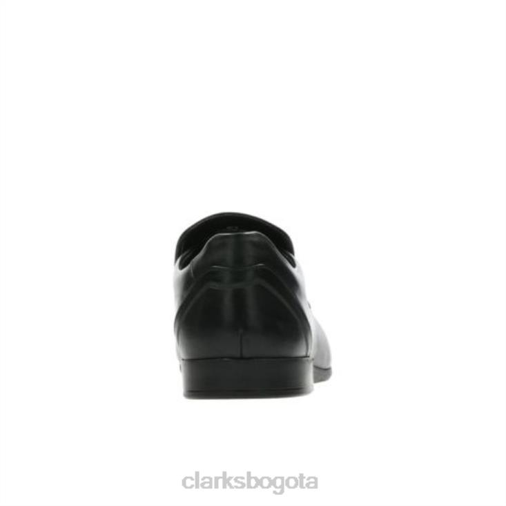 Clarks 0DX8L4397 clarks costura glement cuero negro hombres cuero negro