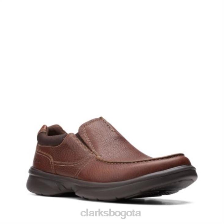 Clarks 0DX8L4400 clarks bradley free de cuero tostado hombres cuero marrón