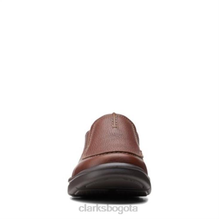 Clarks 0DX8L4400 clarks bradley free de cuero tostado hombres cuero marrón
