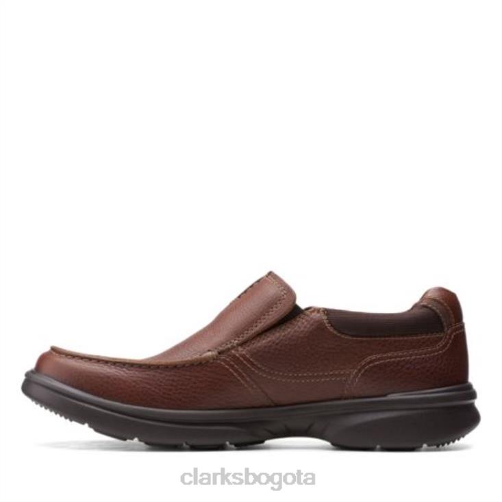 Clarks 0DX8L4400 clarks bradley free de cuero tostado hombres cuero marrón