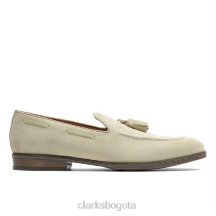 Clarks 0DX8L4401 clarks taupe ante citi stride slip hombres gamuza color topo