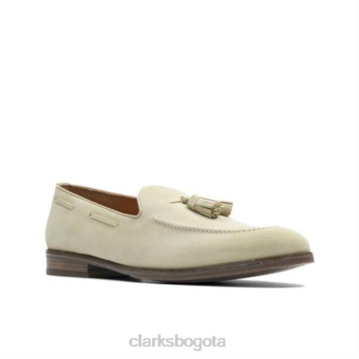 Clarks 0DX8L4401 clarks taupe ante citi stride slip hombres gamuza color topo