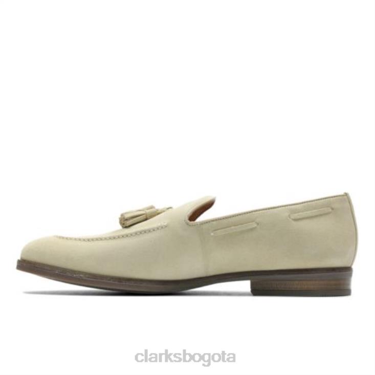 Clarks 0DX8L4401 clarks taupe ante citi stride slip hombres gamuza color topo