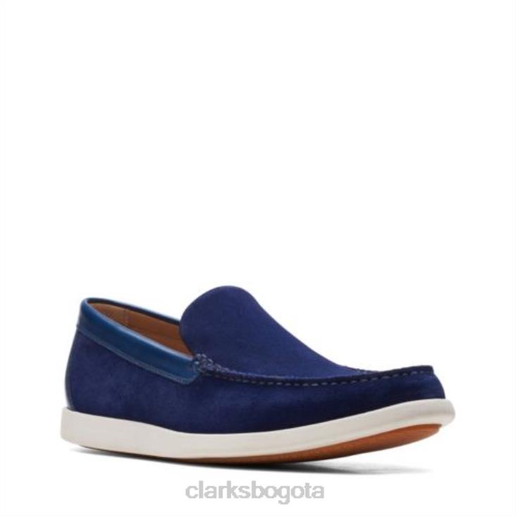 Clarks 0DX8L4402 clarks ferius creek ante azul oscuro hombres gamuza azul oscuro