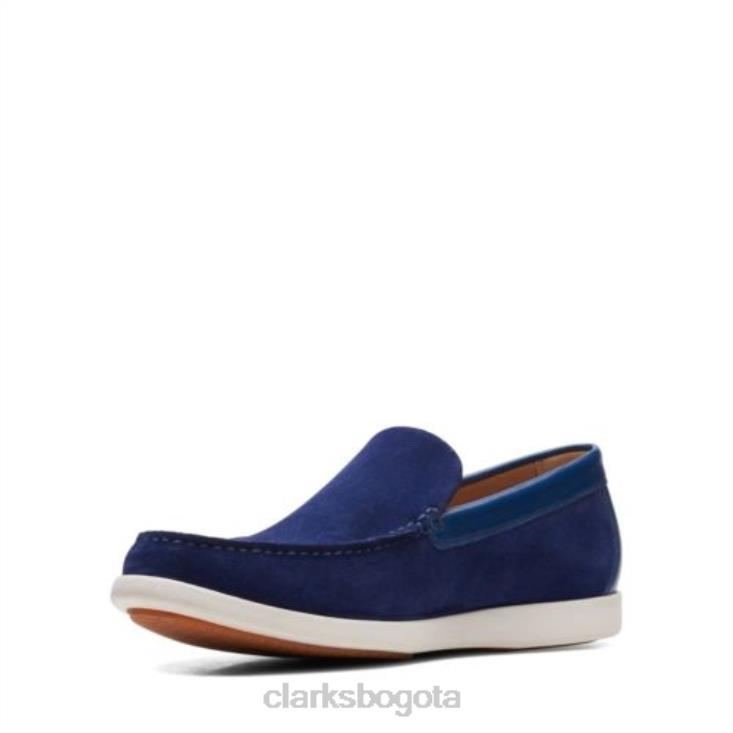 Clarks 0DX8L4402 clarks ferius creek ante azul oscuro hombres gamuza azul oscuro