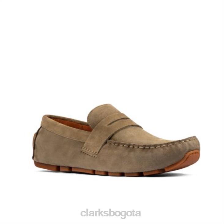 Clarks 0DX8L4403 clarks oswick pen ny gamuza verde oliva hombres ante oliva