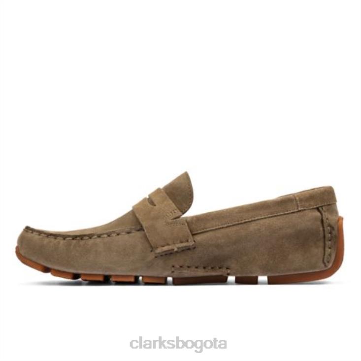 Clarks 0DX8L4403 clarks oswick pen ny gamuza verde oliva hombres ante oliva