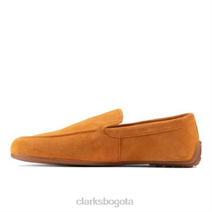 Clarks 0DX8L4405 reazor liso clarks ante naranja hombres gamuza naranja