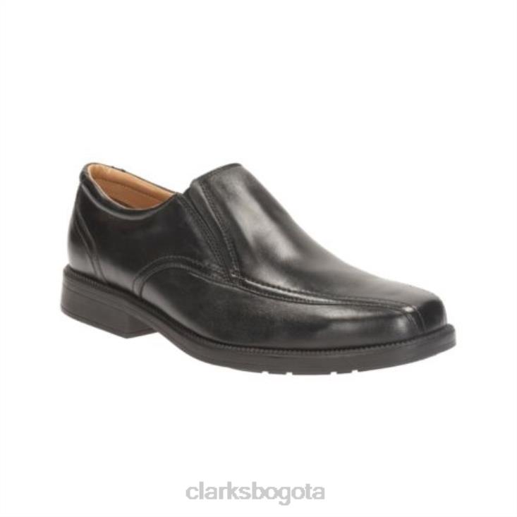 Clarks 0DX8L4406 granizo duro clarks de cuero negro hombres cuero negro