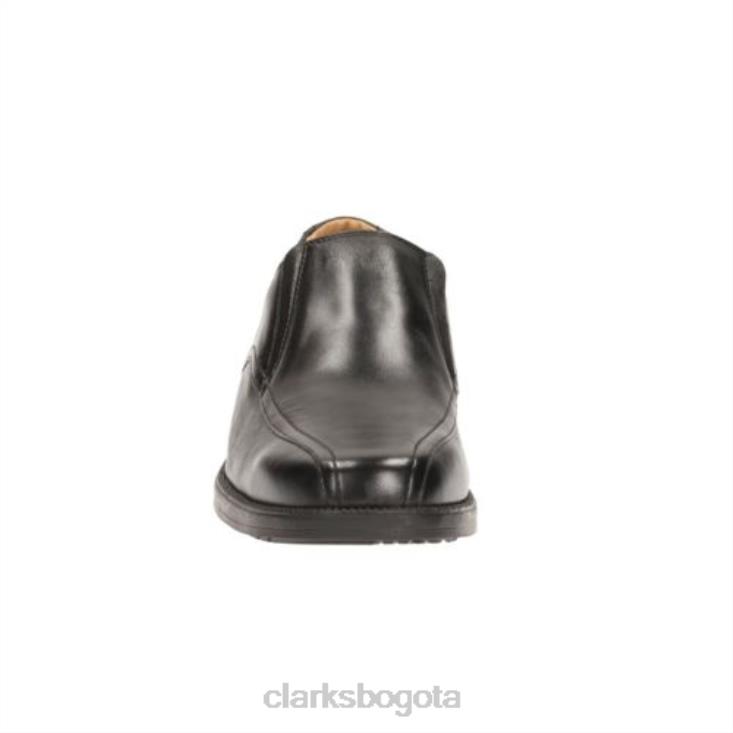 Clarks 0DX8L4406 granizo duro clarks de cuero negro hombres cuero negro