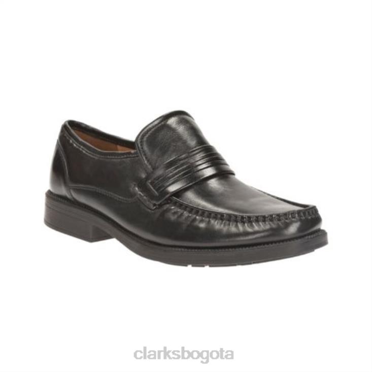 Clarks 0DX8L4407 granizo trabajo clarks cuero negro hombres cuero negro