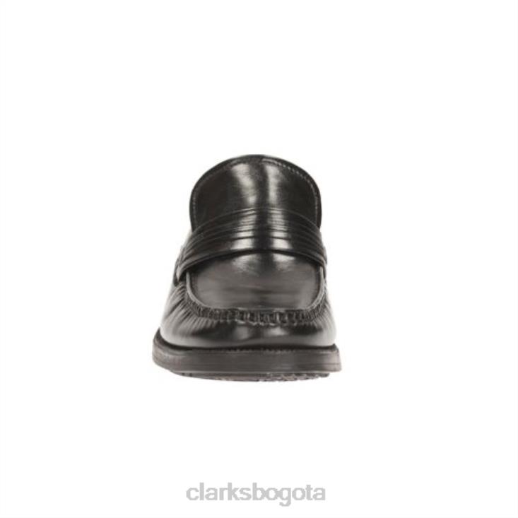 Clarks 0DX8L4407 granizo trabajo clarks cuero negro hombres cuero negro