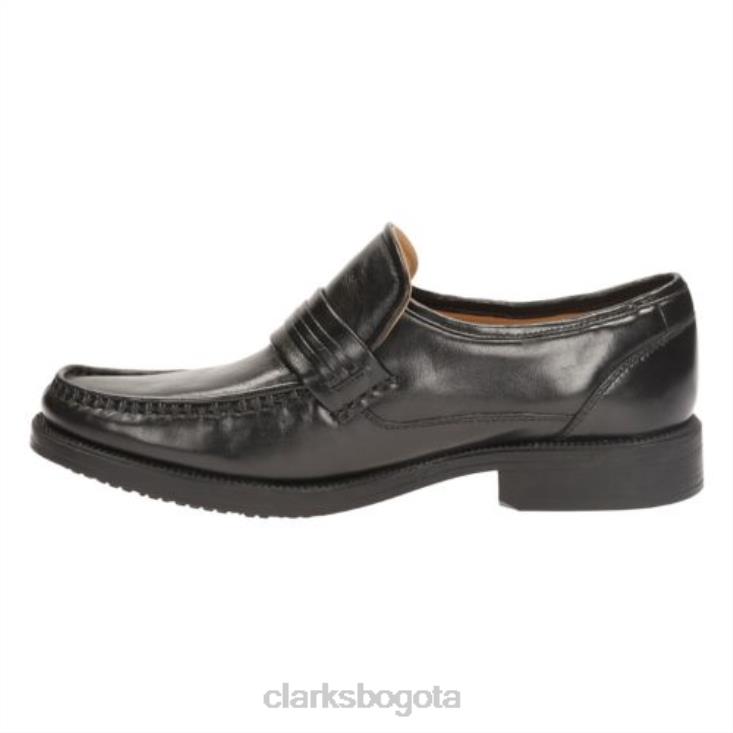 Clarks 0DX8L4407 granizo trabajo clarks cuero negro hombres cuero negro