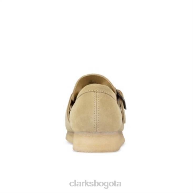 Clarks 0DX8L4411 Clarks Wallabee Monk de gamuza de arce hombres gamuza de arce
