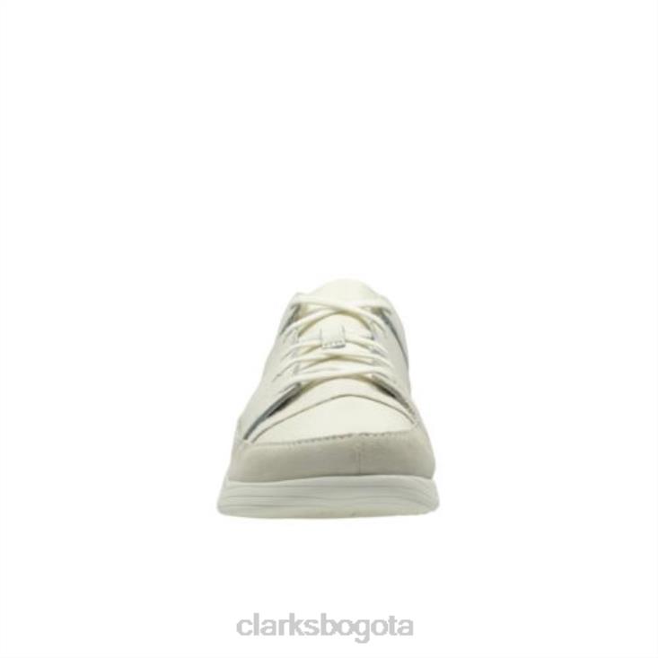 Clarks 0DX8L4414 clarks trigenic evo cuero blanco hombres cuero blanco
