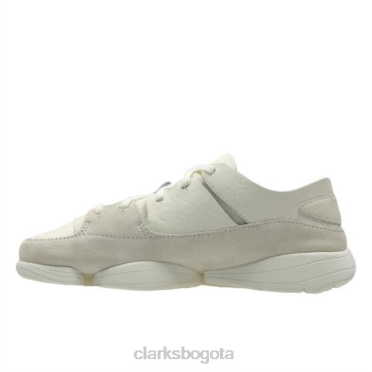 Clarks 0DX8L4414 clarks trigenic evo cuero blanco hombres cuero blanco