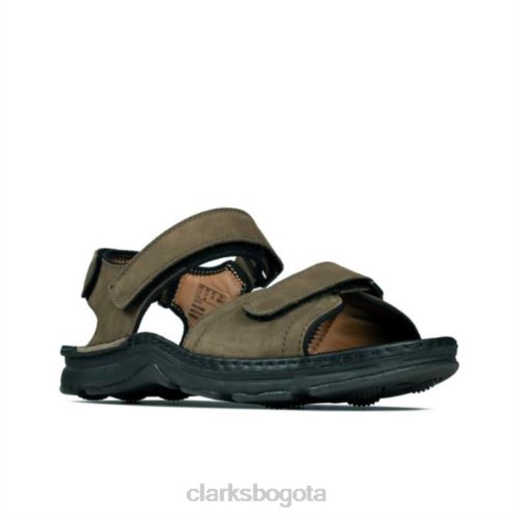 Clarks 0DX8L4419 parte clarks atl de nubuck caqui hombres nubuck caqui