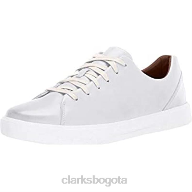 Clarks 0DX8L442 Zapatos Derby Clarks Un Costa Lace de cuero blanco para hombre hombres cuero blanco