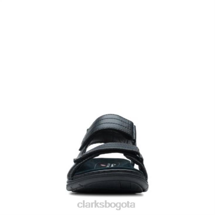 Clarks 0DX8L4420 Clarks Nature Trek de cuero negro hombres cuero negro