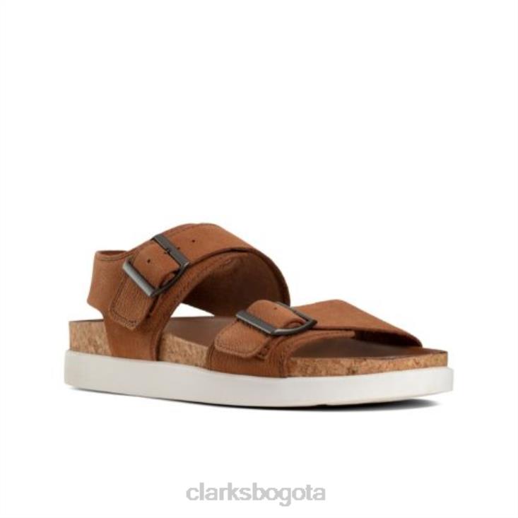 Clarks 0DX8L4422 clarks nobuk tostado oscuro Sunder Beach hombres nubuck bronceado oscuro