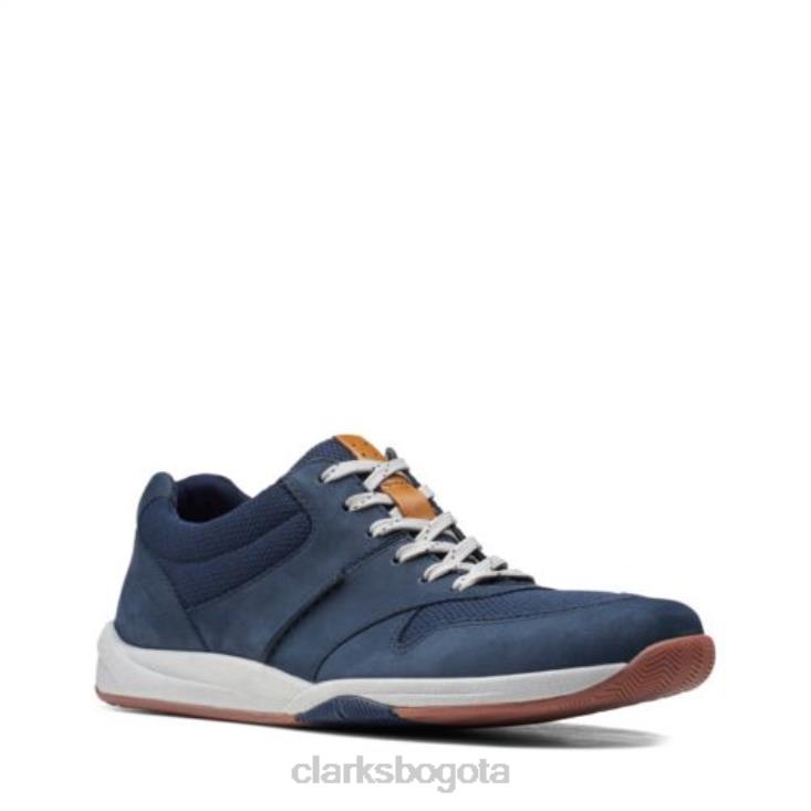 Clarks 0DX8L4424 clarks langton race nubuck azul marino hombres nubuck azul marino